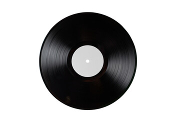 Obraz premium Blank vinyl record, black and white