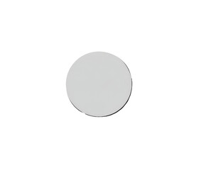 A plain, light gray circle against a black background.  A simple, round, solid shape