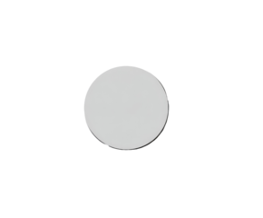 A plain, light gray circle against a black background.  A simple, round, solid shape
