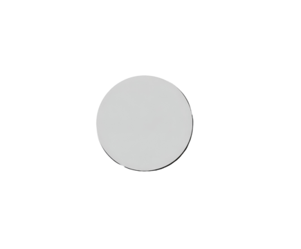 A plain, light gray circle against a black background.  A simple, round, solid shape
