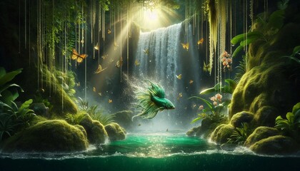 Emerald Leap by the Falls