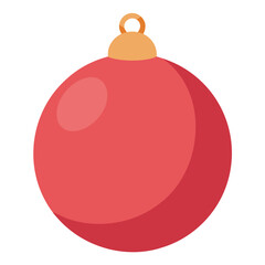 Festive christmas ornament ball vector illustration in vibrant colors