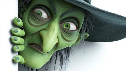 3d halloween witch animation
