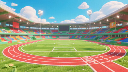 Obraz premium empty stadium seats