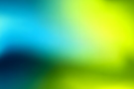 Abstract background with a lime green and blue gradient, blurred