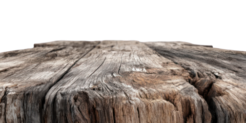 Close-up of weathered wood table top
