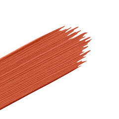 Vibrant red brushstroke on white background, ideal for artistic creative projects and designs.
