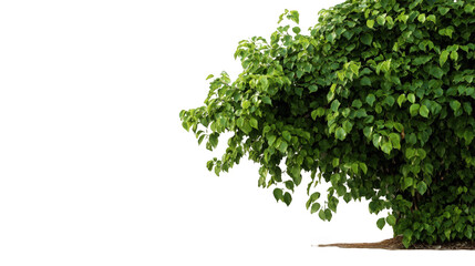 Obraz premium Lush green foliage cluster against a dark background