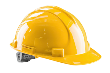 Bright yellow safety hard hat (2)