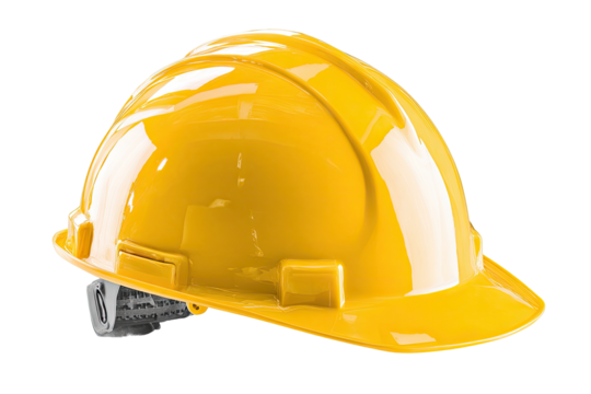 Bright yellow safety hard hat (2)