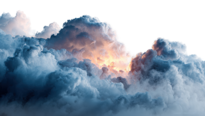 Dramatic cumulus cloud formation