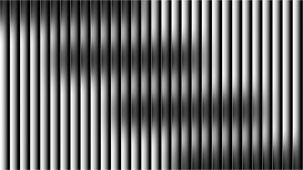 Obraz premium Abstract Background clean, minimalist pattern of vertical, black and white bars with a complex 3D gradient, creating an elegant visual effect