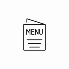 restaurant menu book icon sign vector