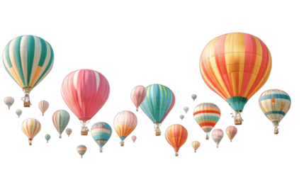 Colorful hot air balloons in the sky (3)
