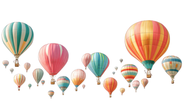 Colorful hot air balloons in the sky (3)