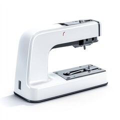 Sewing machine demonstration workshop space product display modern setting close-up crafting techniques