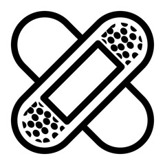 Medical Bandage Icon &ndash; First Aid Plaster Symbol