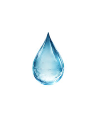A stylized, light-blue water droplet (1)