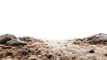 Dusty landscape horizon