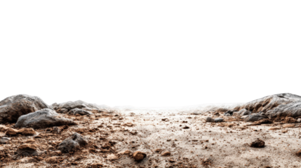 Dusty landscape horizon