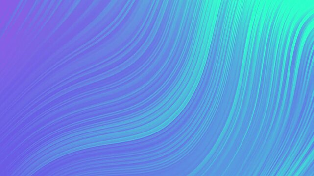 Wavy Lines Abstract Background Purple and Teal Gradient