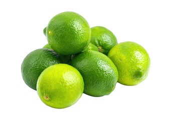 Cluster of vibrant green limes