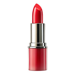 Red lipstick isolated on transparent background