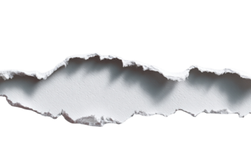 Ripped white paper strip against black background (1)