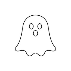 Funny cartoon characters ghost skull and zombie illustration