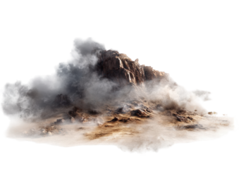 Misty mountaintop floating on a cloud (1)