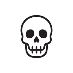 human skull isolated on white