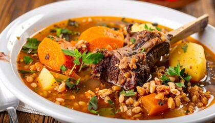Hearty Lamb and Barley Soup