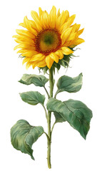 Detailed illustration of a sunflower (2)