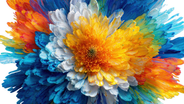 Vibrant flower explosion