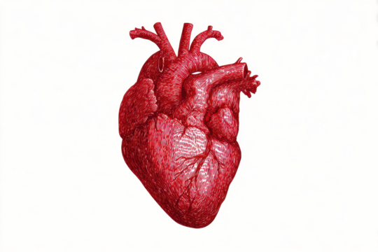 illustration of red heart - Powered by Adobe
