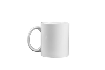 white mug isolated on white