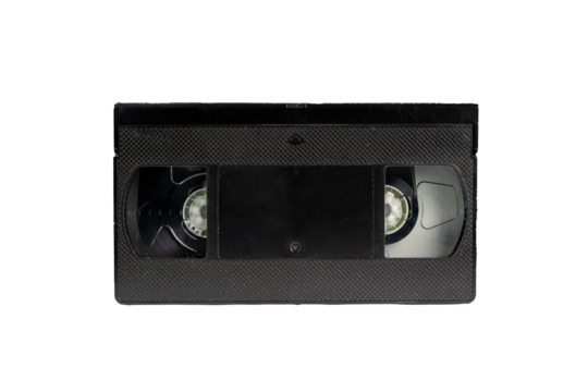 video cassette isolated on white