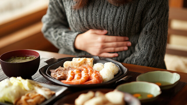 Delicious meal enjoyed while experiencing hunger in a cozy dining atmosphere