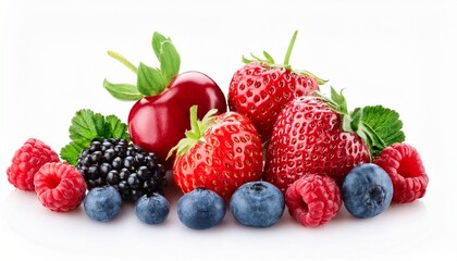 Obraz premium berries on white background