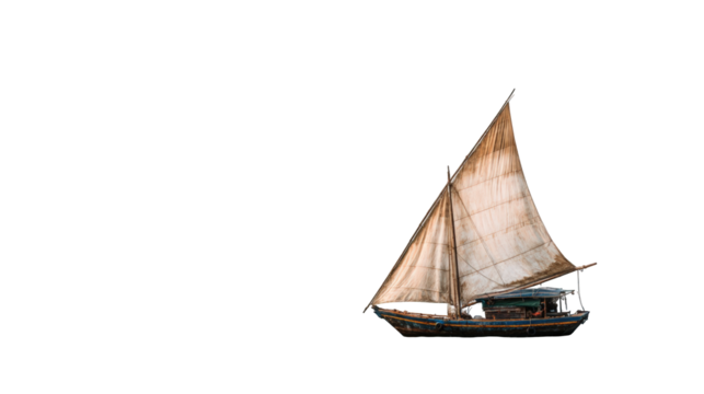 A vintage sailboat