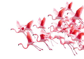 Abstract pink animal cluster