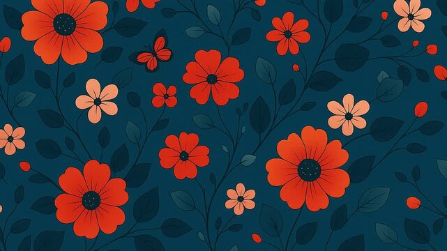Floral Abstract Pattern background