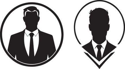 Silhouette of Cameo Man Vector