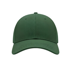 Emerald Green Baseball Cap Mockup Stylish Headwear Fashionable Design Template Sports on transparent background