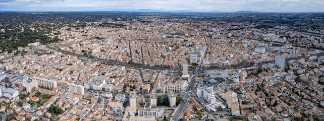 Aerial Panorama View Around