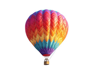 Fototapeta premium Colorful hot air balloon against black background (13)