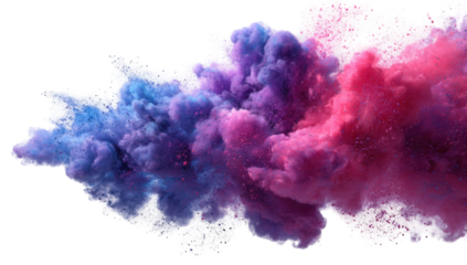 Abstract cloud of colorful smoke