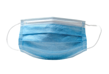 Light-blue disposable face mask (1)