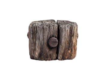 Aged Wooden Block