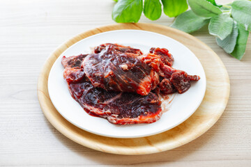 焼肉用味付け牛サガリ